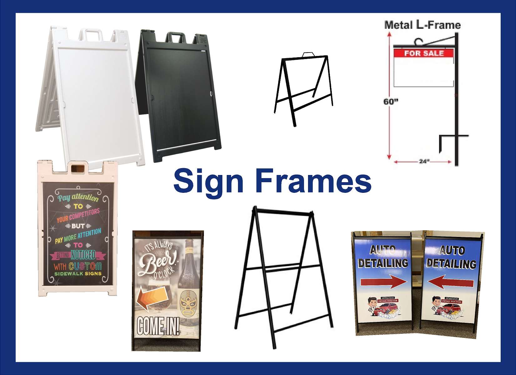 signage frames